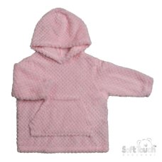 HD110-P: Pink Waffle Hoodie (6m-3y)